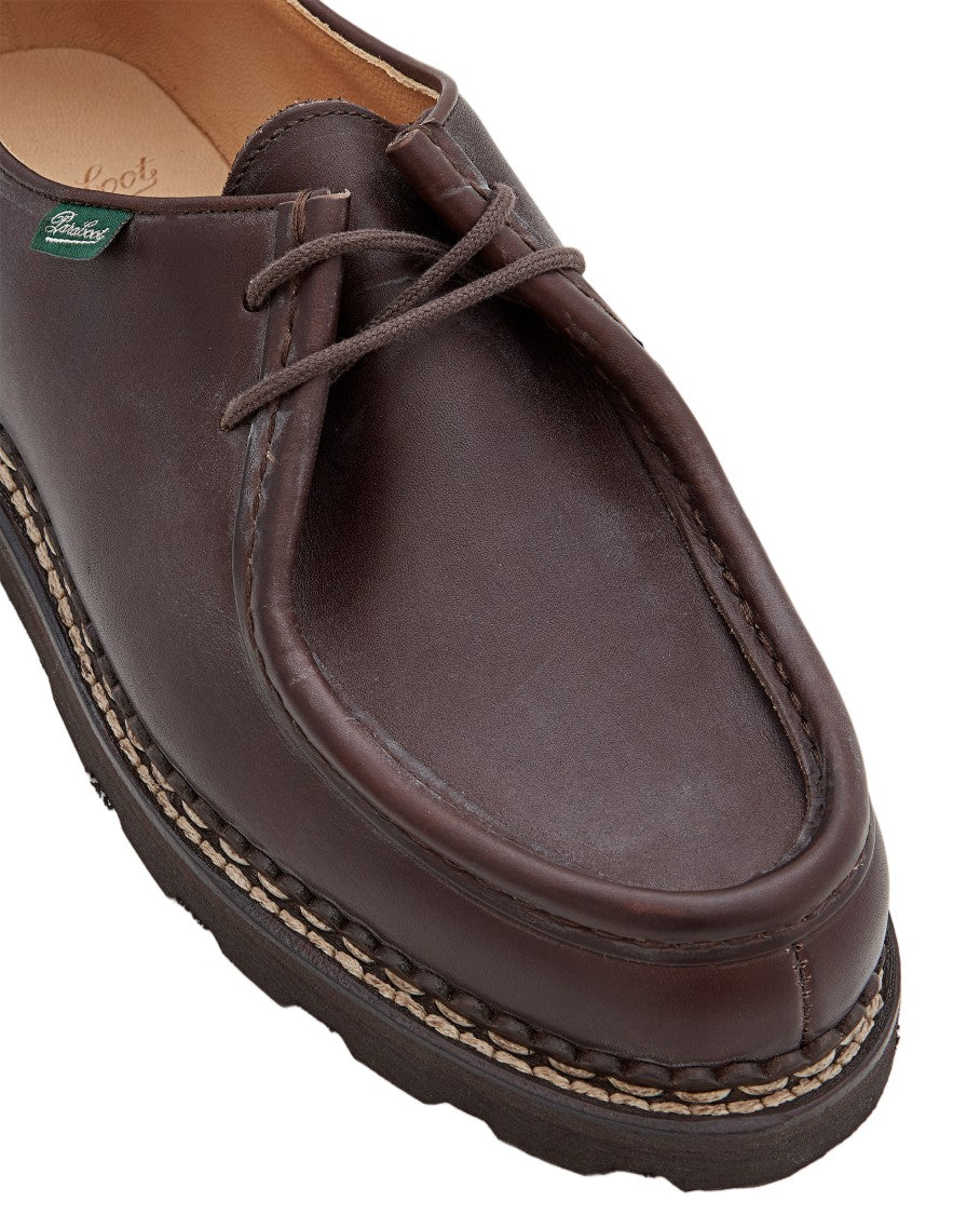 Paraboot Lace-Up Derby Shoes In Vegetable-Tanned Leather