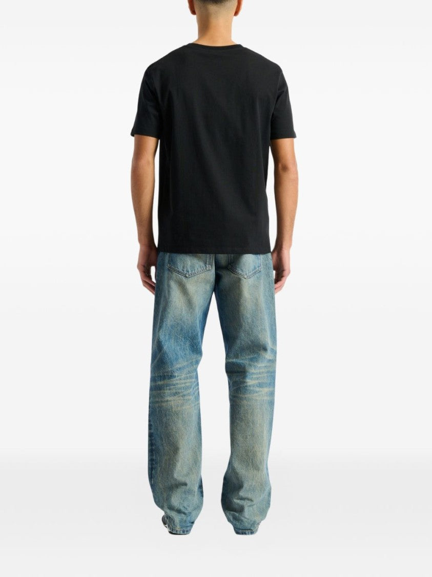Balmain Black Straight Fit Balmain Paris T-Shirt