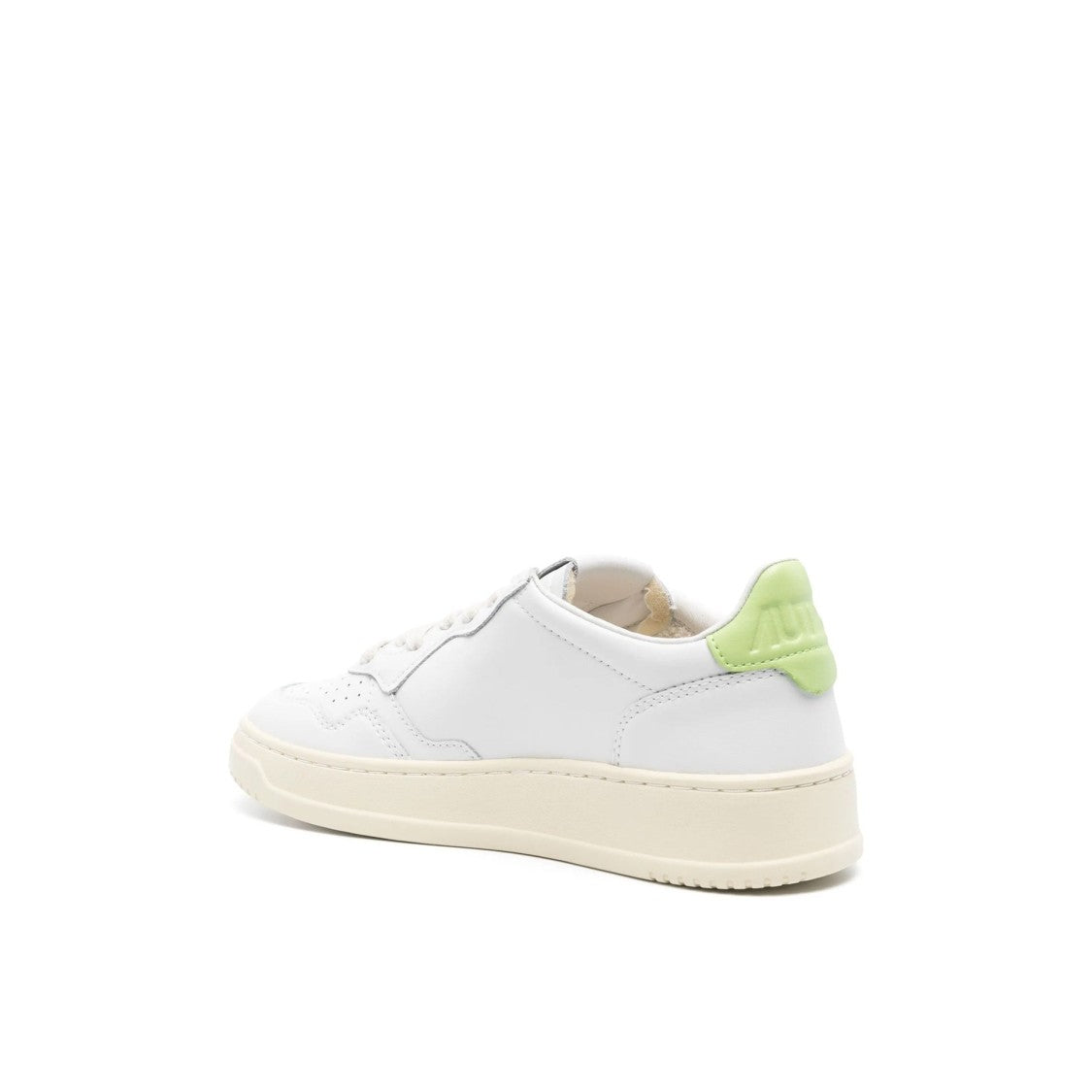 Autry Medalist Leather Sneakers With Embroidered Logo And Vintage-Inspired Sole