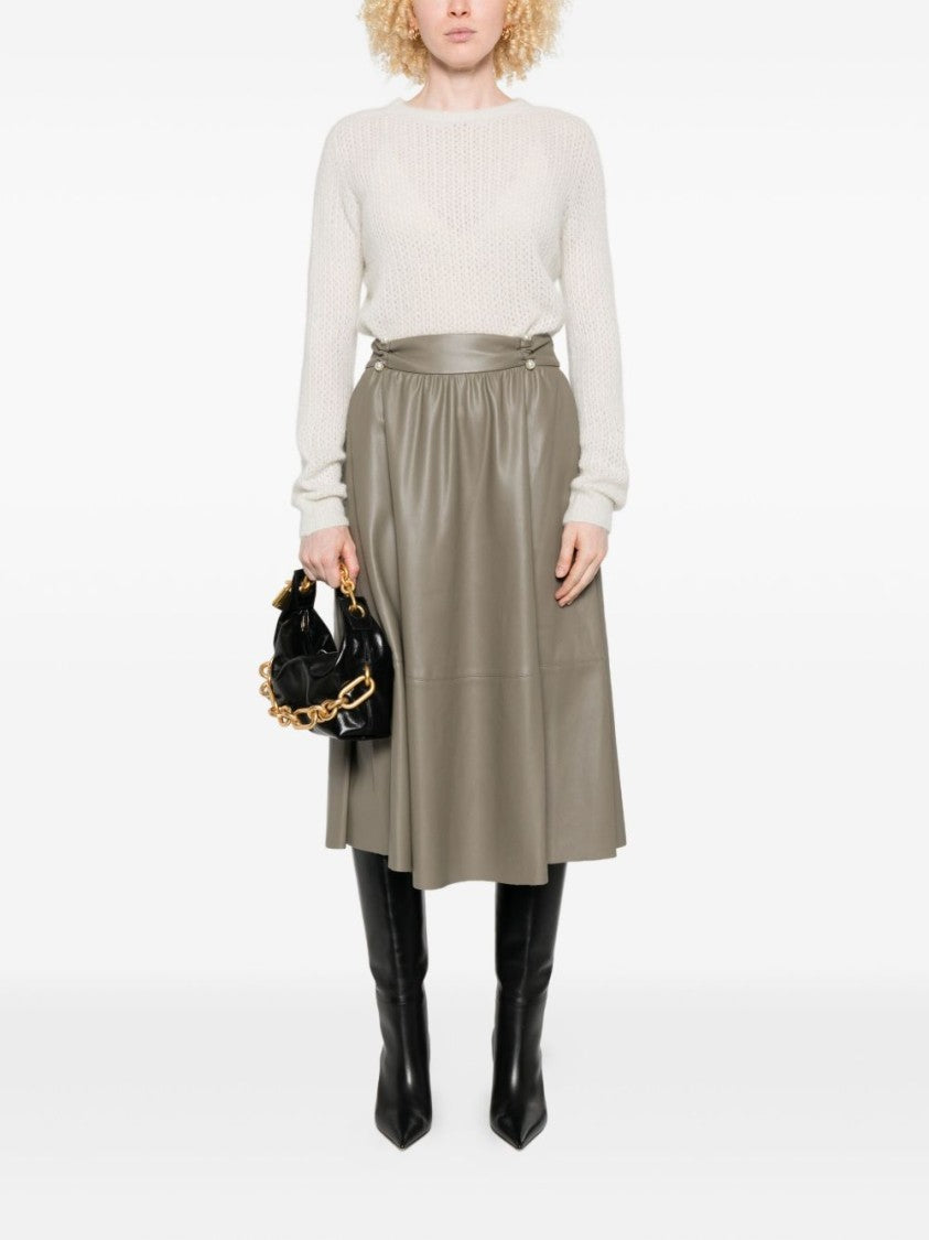 Liu Jo Open Knit White Sweater