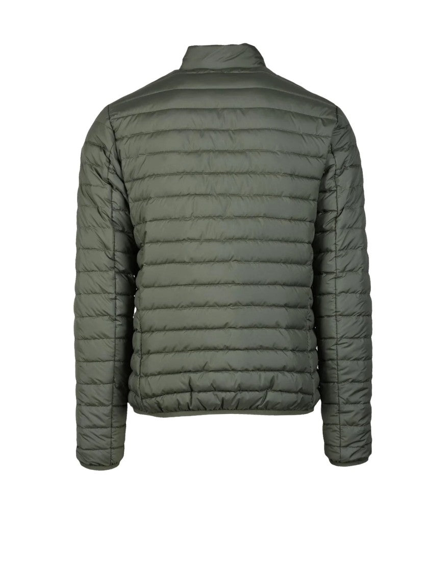 Save The Duck Green High-Collar Down Jacket