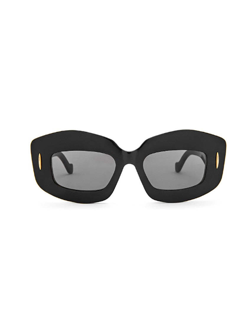 Loewe Black Lw40114i Geometric Gold Sunglasses
