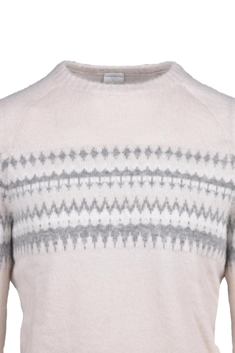 Eleventy Cashmere Silk Crew Neck Sweater - Beige