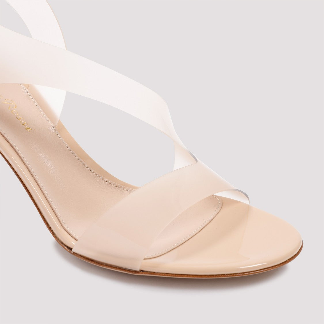 Gianvito Rossi Nude Pvc Metropolis Sandals