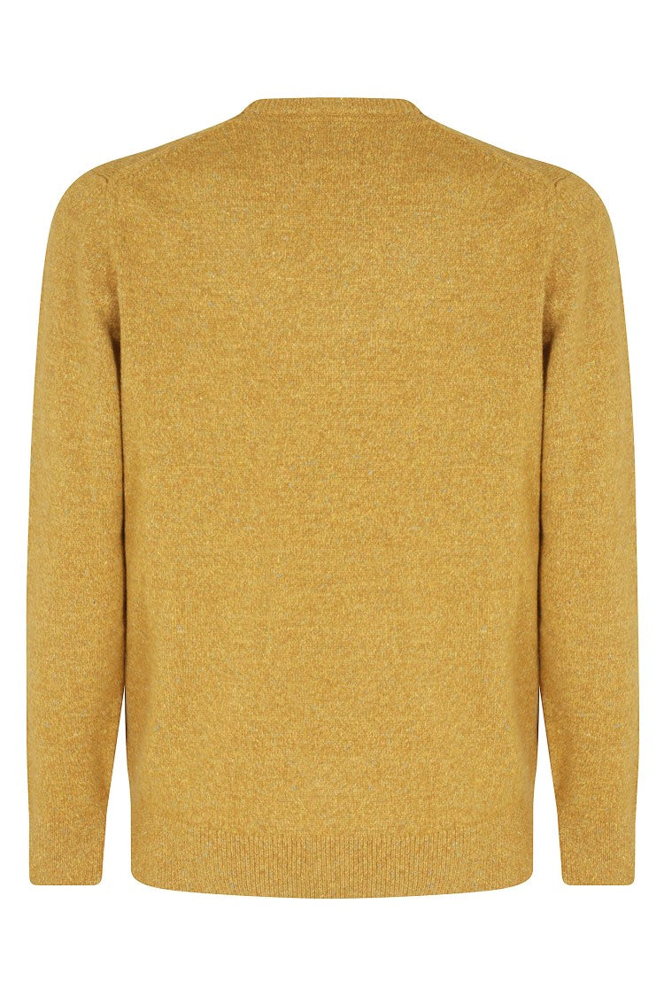 Barbour Copper Essential Tisbury Tweed Wool-Silk Sweater