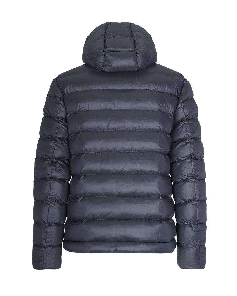 Blauer Padded Micro-Rip Nylon Jacket With Adjustable Hood