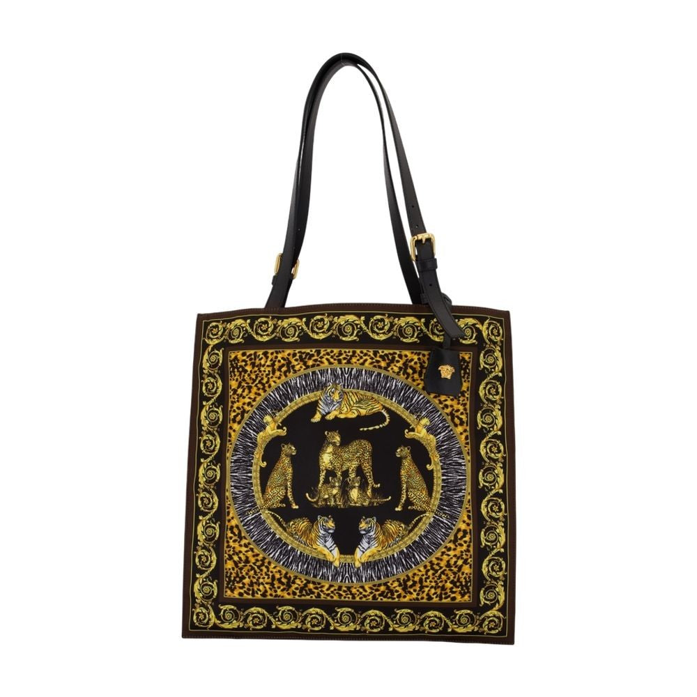 Versace Wild Cats Shopper Bag - Nylon - Multicolor