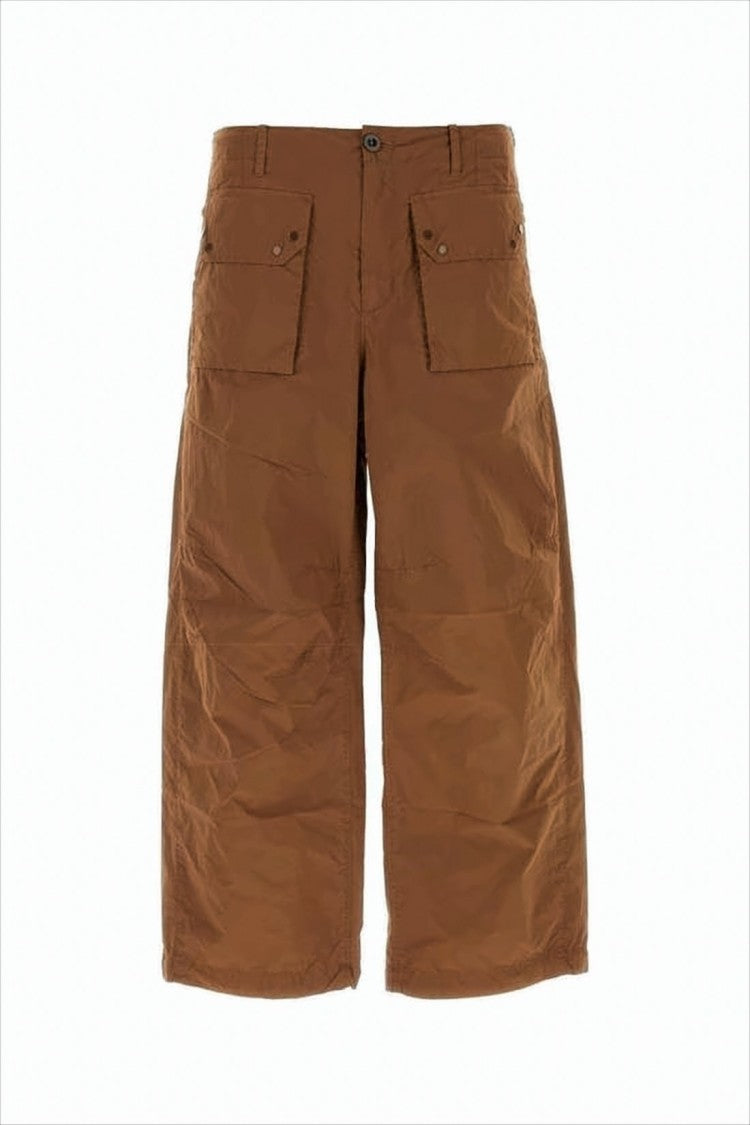 Ten C Mid-Length Brown Straight Shorts