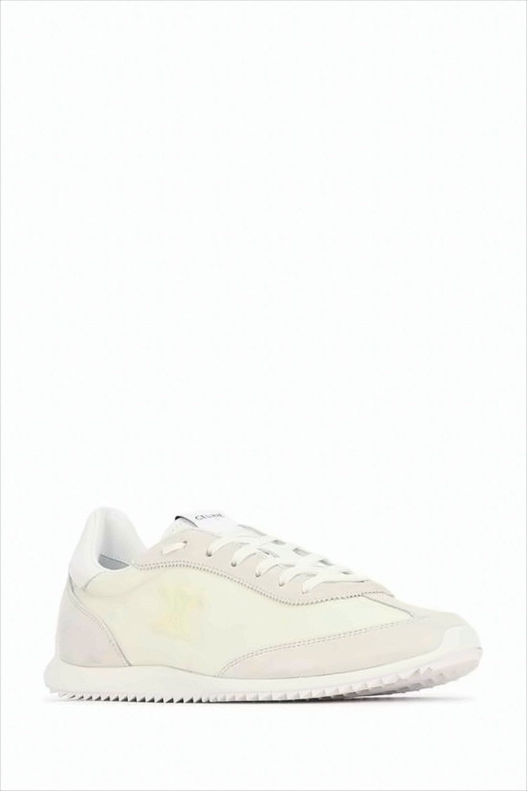 Celine Minimalist Low-Top Sneakers In Textile And Suede