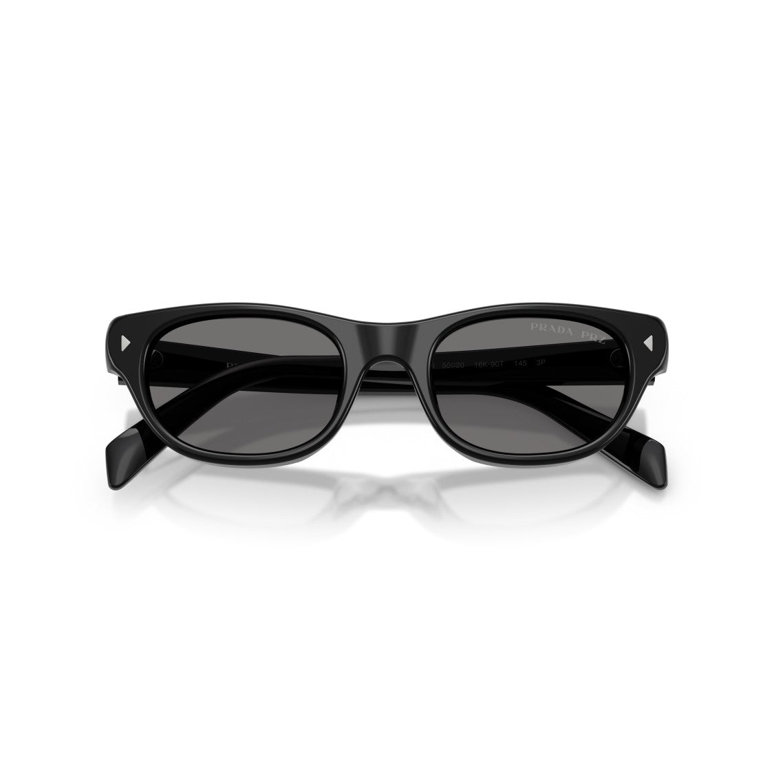 Prada 0Pr C08s Glossy Black Acetate Sunglasses