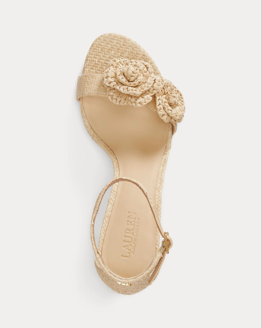Lauren Ralph Lauren Delicate High-Heeled Sandal With Woven Texture