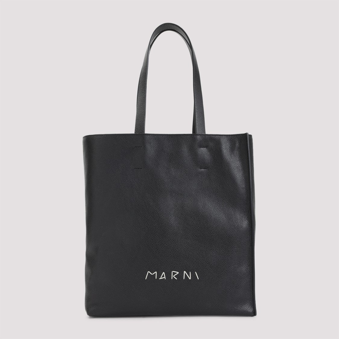 Marni Black Calf Leather Tote Bag