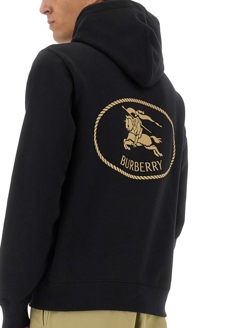 Burberry Classic Black Hoodie With Kangaroo Pocket