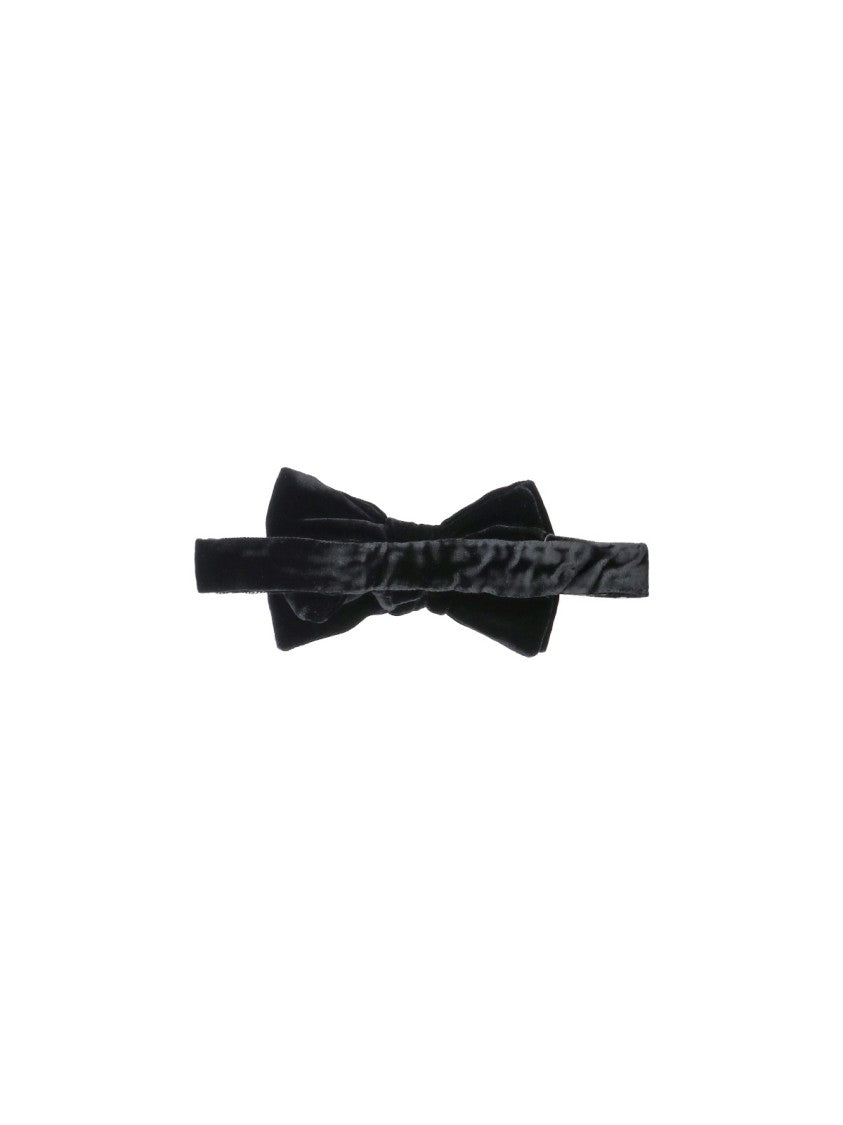 Tom Ford Black Velvet Rear Closure Bow Tie
