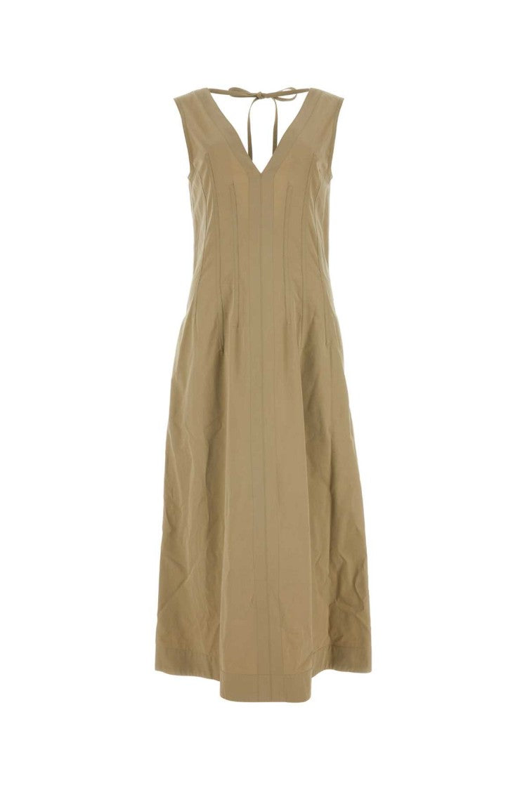 Bottega Veneta Cappuccino Cotton Blend Dress