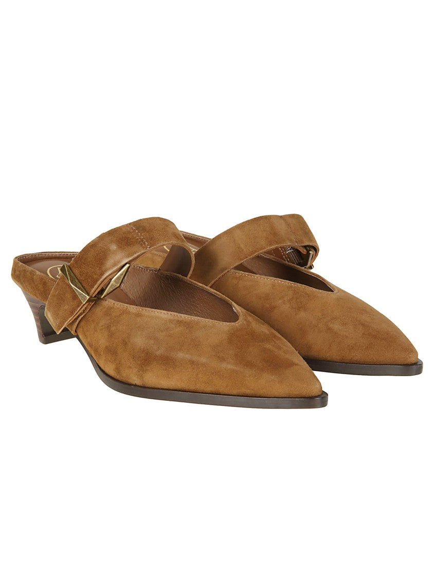 Ash Tessa Pointed Toe Suede Mules