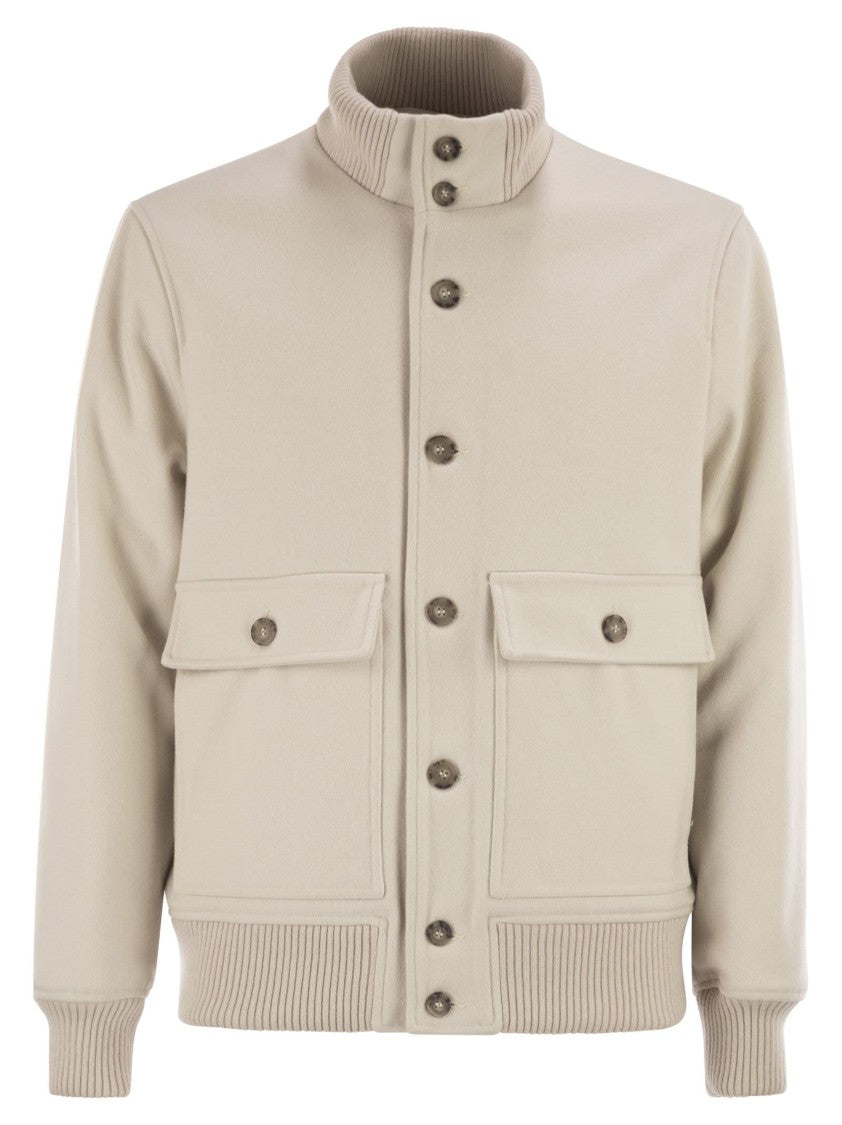 Peserico Wool And Cashmere Bomber Jacket