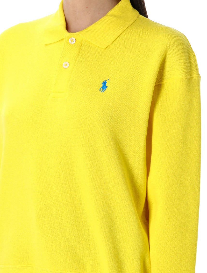 Polo Ralph Lauren Polo-Collar Sweatshirt With Embroidered Signature Details