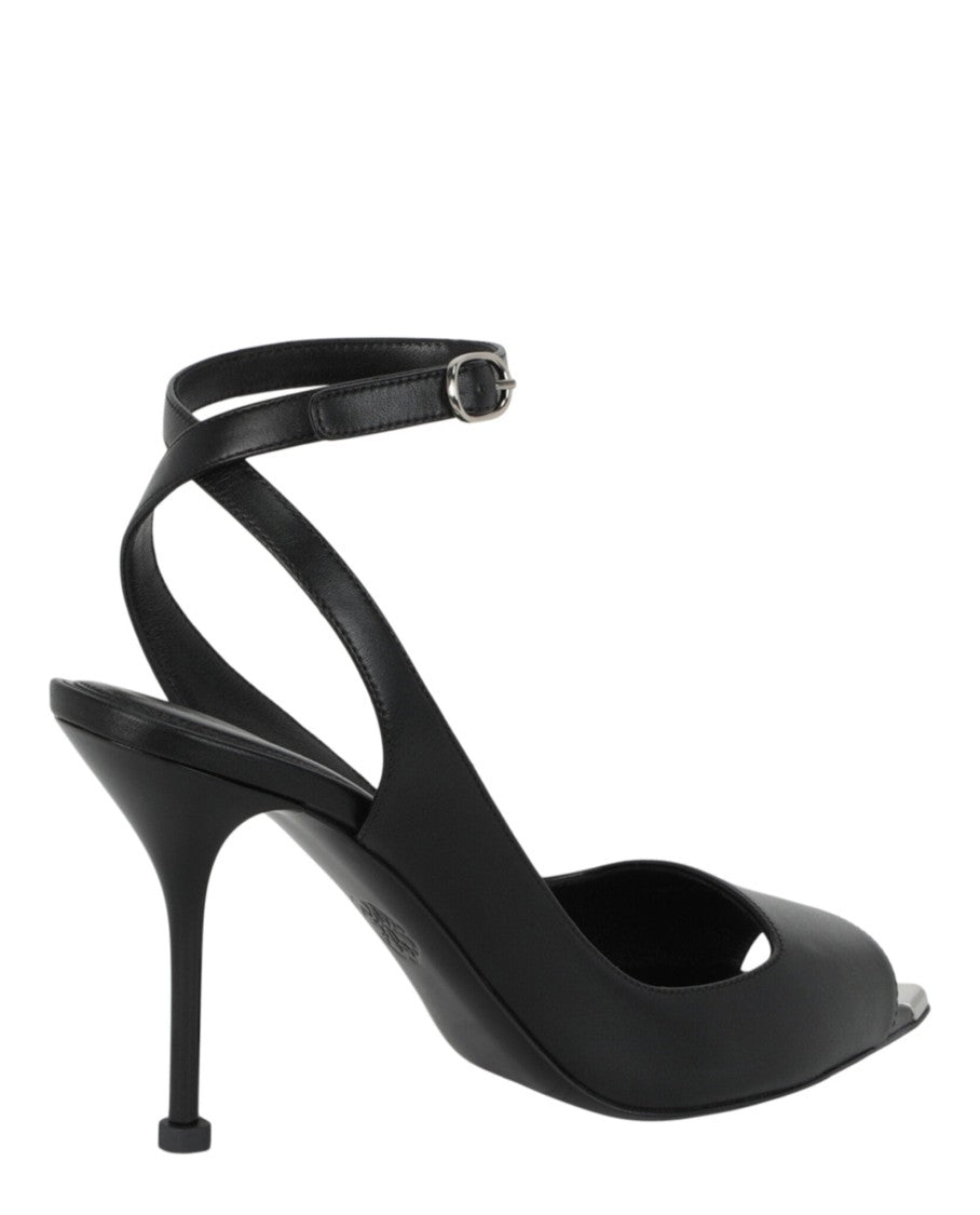 Alexander Mcqueen Punk Peep Toe Sandals