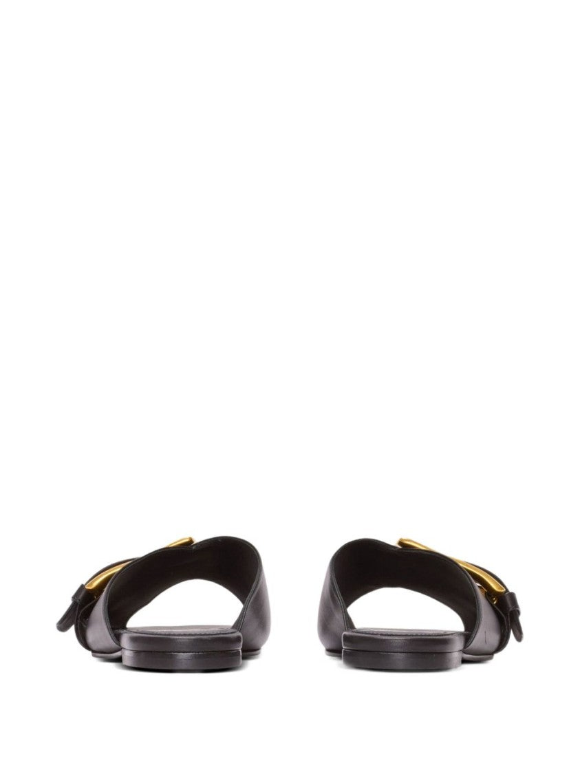 Balmain Black Silk And Nylon Strappy Sandals