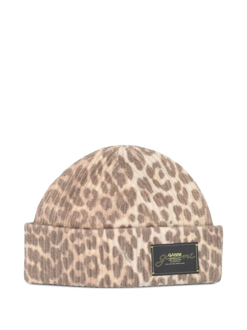 Ganni Multicolour Wool Blend Cap