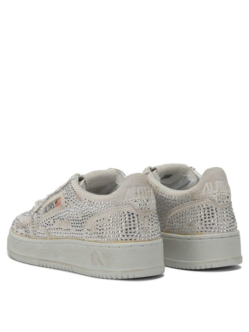 Autry "Medalist Low Crystal" Sneakers