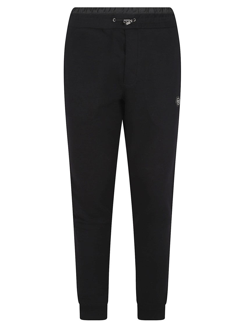 Philipp Plein Tapered Black Jersey Trousers