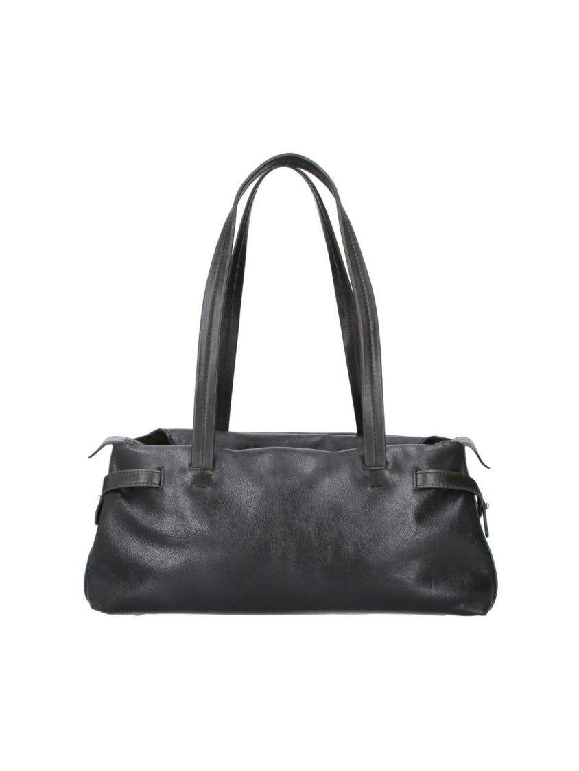 Anya Hindmarch Black Wilson Leather Shoulder Bag