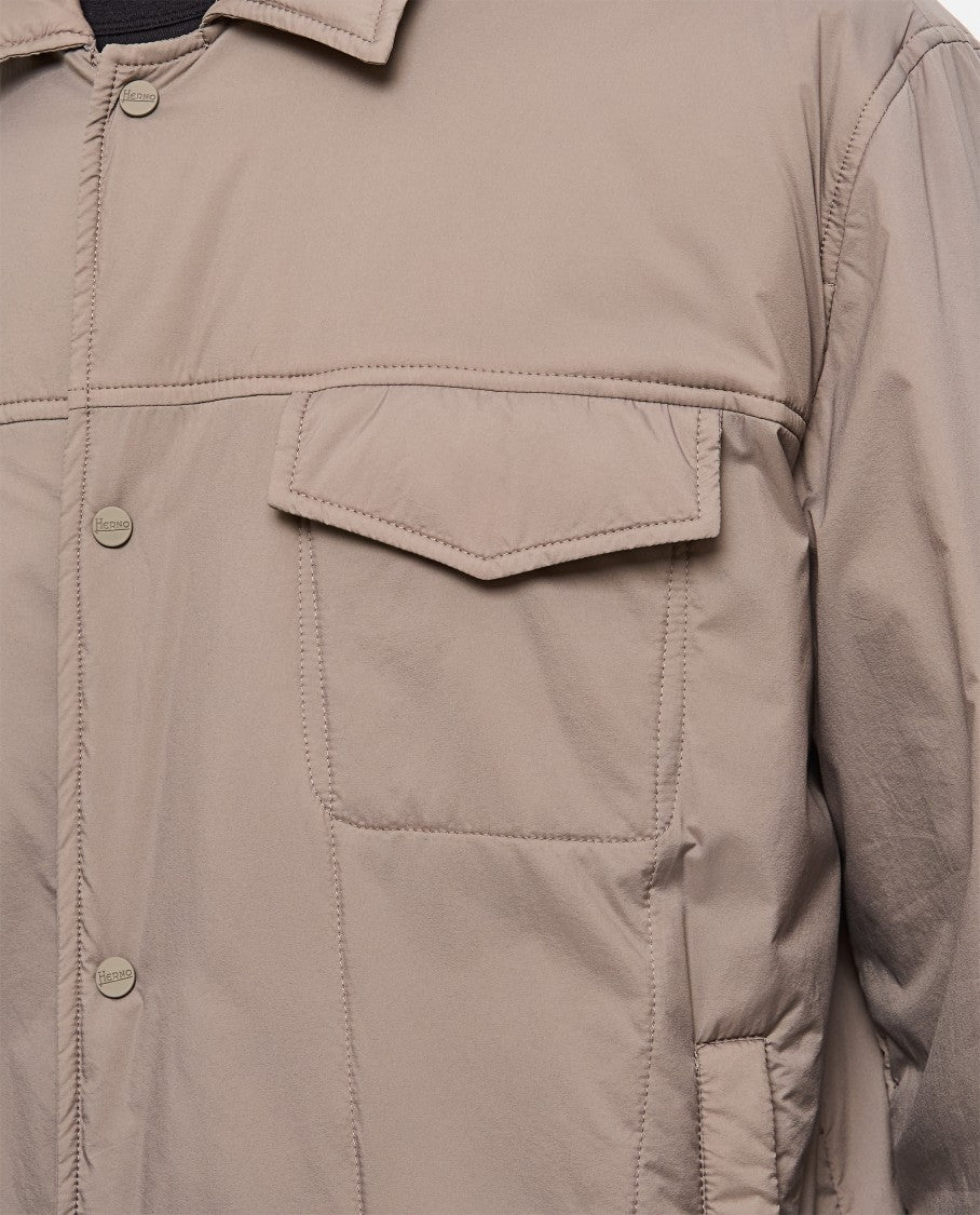 Herno Versatile Gray Jacket With Button Closure