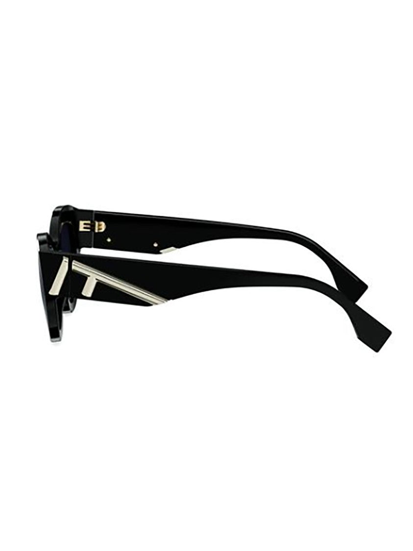 Fendi Fe40194i Cat-Eye Glossy Metallic Sunglasses