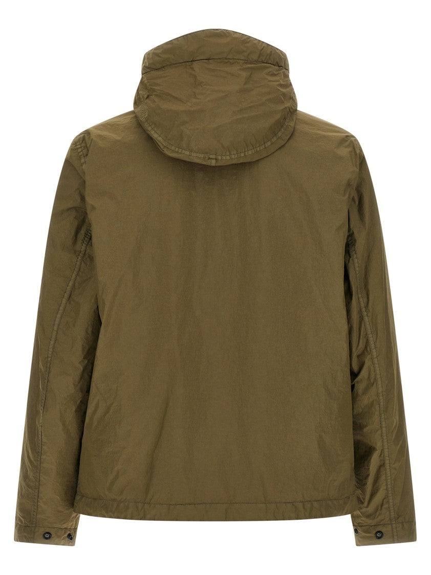 Stone Island Lightweight Nylon Reps Jacket With Adjustable Hood