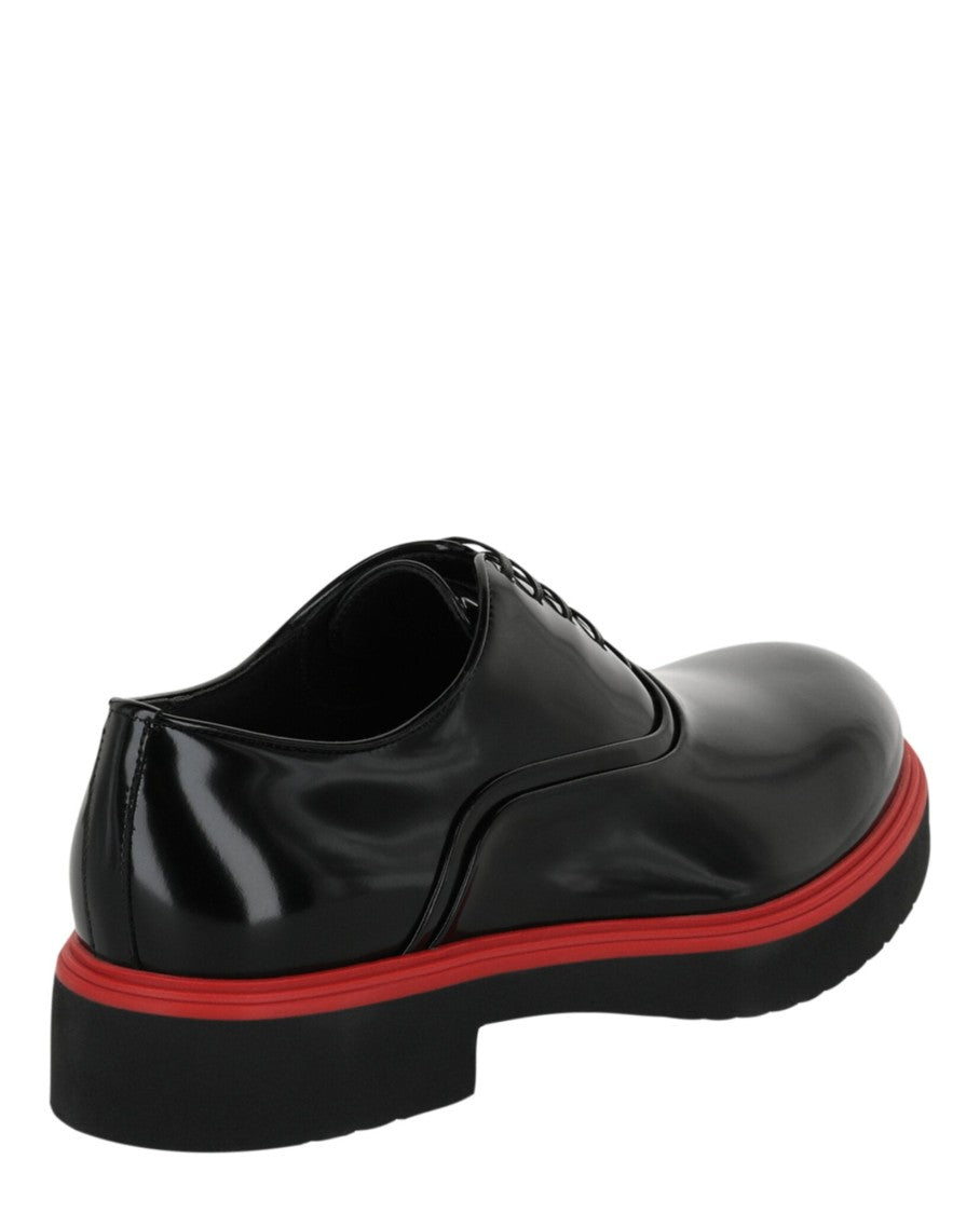 Ferragamo Fiorino Leather Derby Loafers