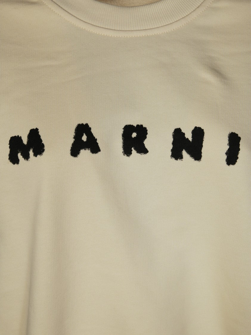 Marni Oversized Sweatshirt With Textured Logo