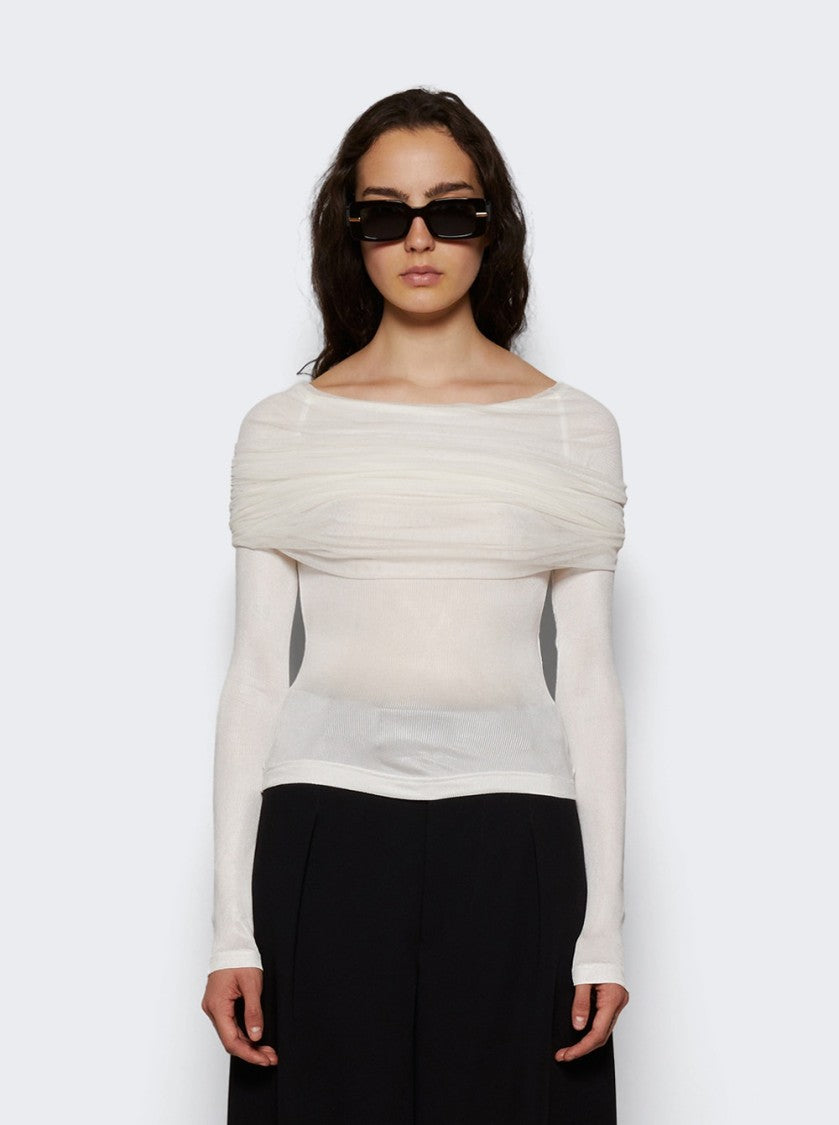 Christopher Esber Sonora Veiled Long Sleeve Top
