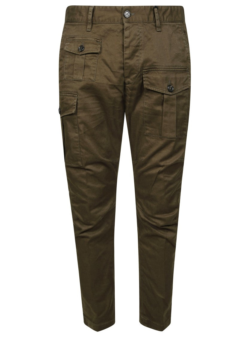 Dsquared2 Tapered Fit Cargo Pants With Flap Pockets