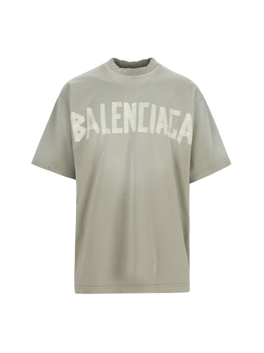 Balenciaga "Tape Type" T-Shirt – Grey