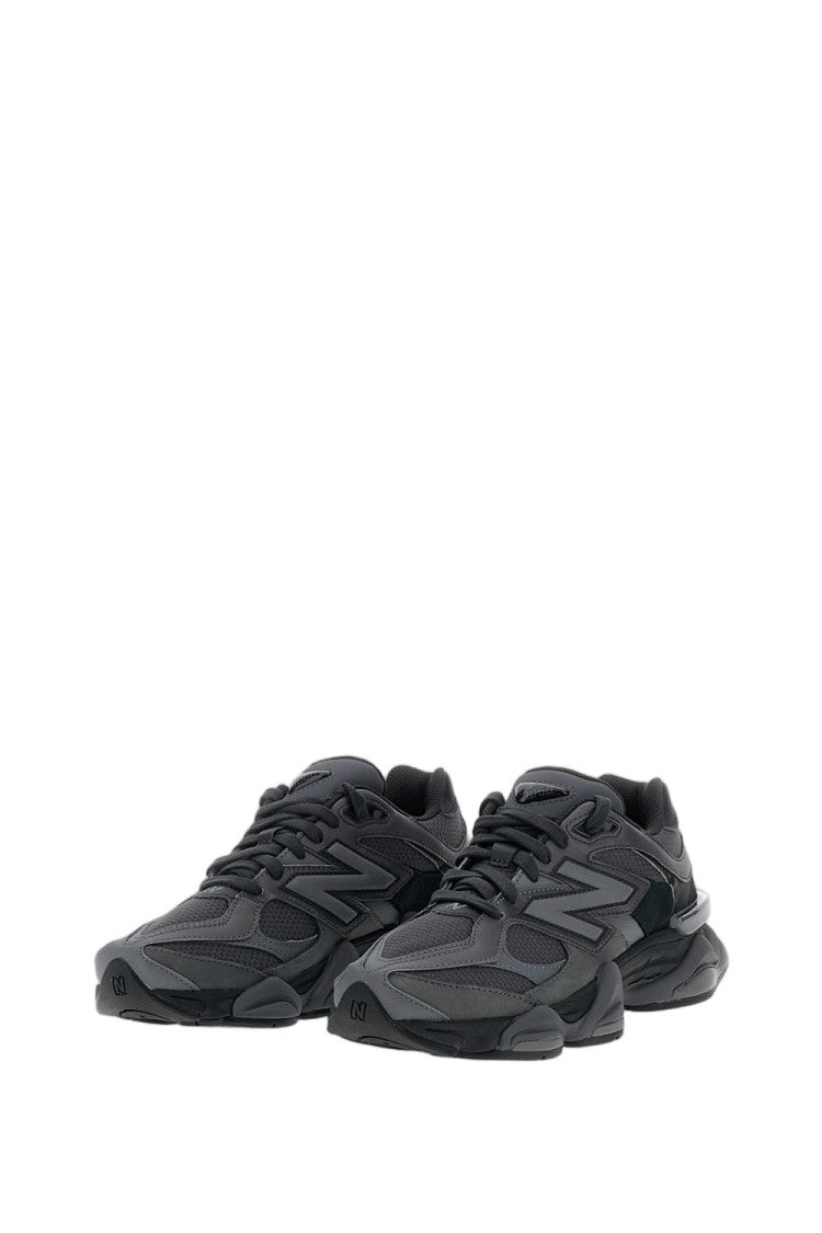 New Balance Black 9060 Mesh Suede Sneakers