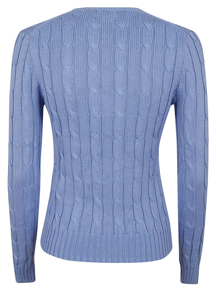 Polo Ralph Lauren Cable Knit Pullover With Embroidered Pony Emblem