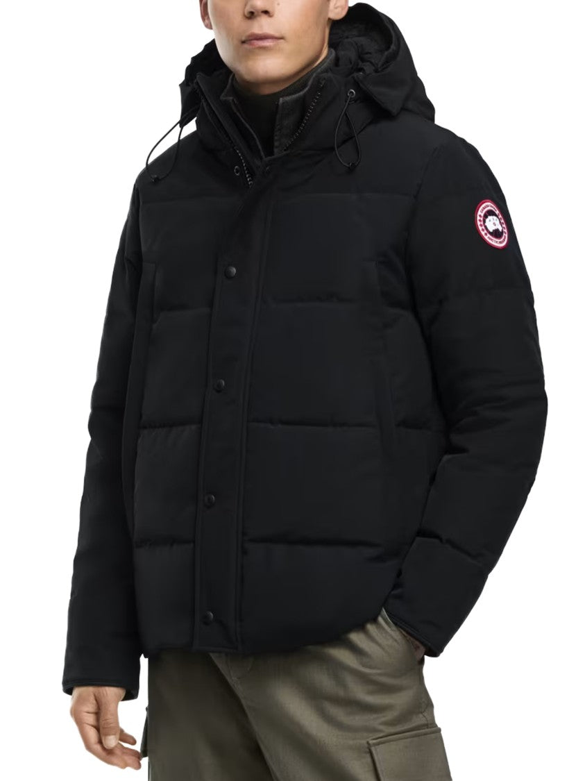 Canada Goose Wyndham Parka- Cr Black Label Quilted Hooded Parka