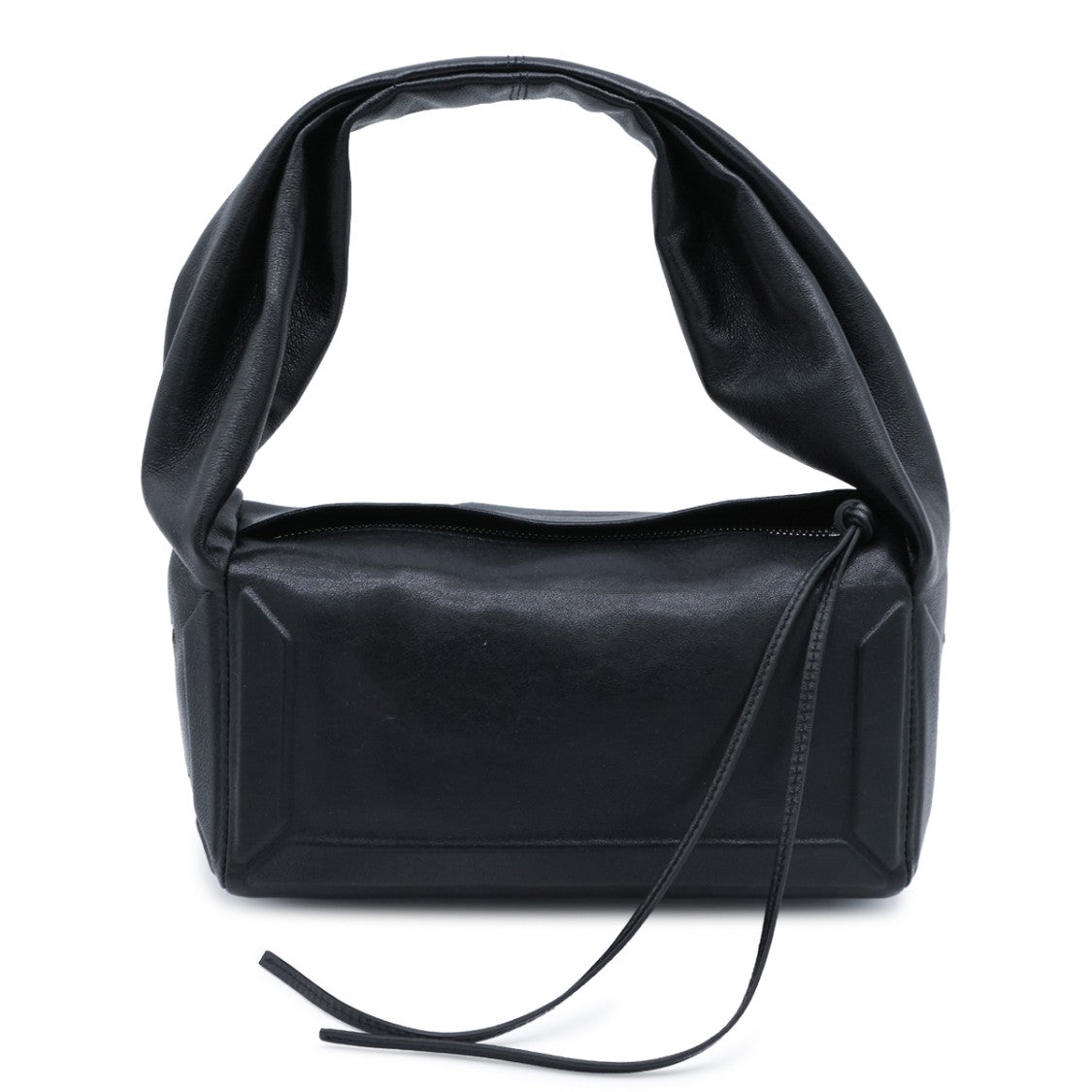 Maison Margiela Structured Black Padded Handle Bag With Minimalist Accents