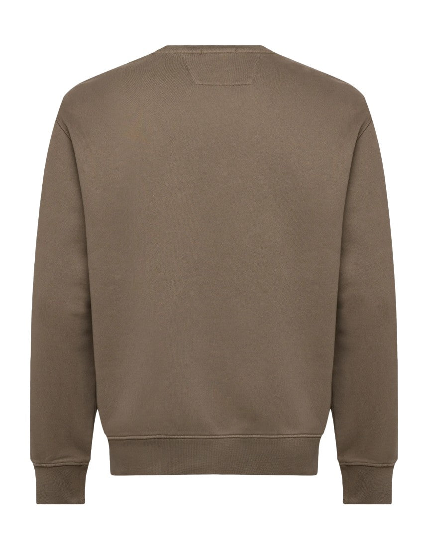 C.P. Company Long-Sleeve Crewneck Sweatshirt With Subtle Logo Detail