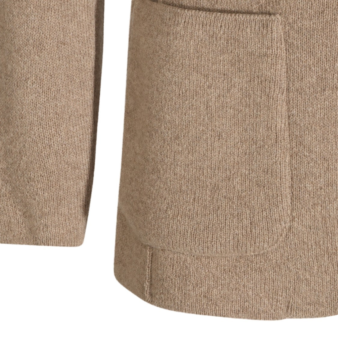Lardini Textured Knit Notched Lapel Floral Pin Blazer