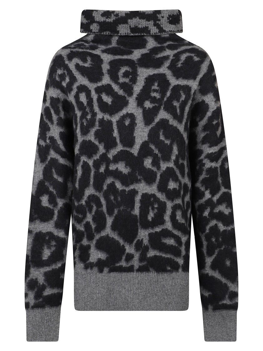 Stella Mccartney Leopard Print Knit Sweater