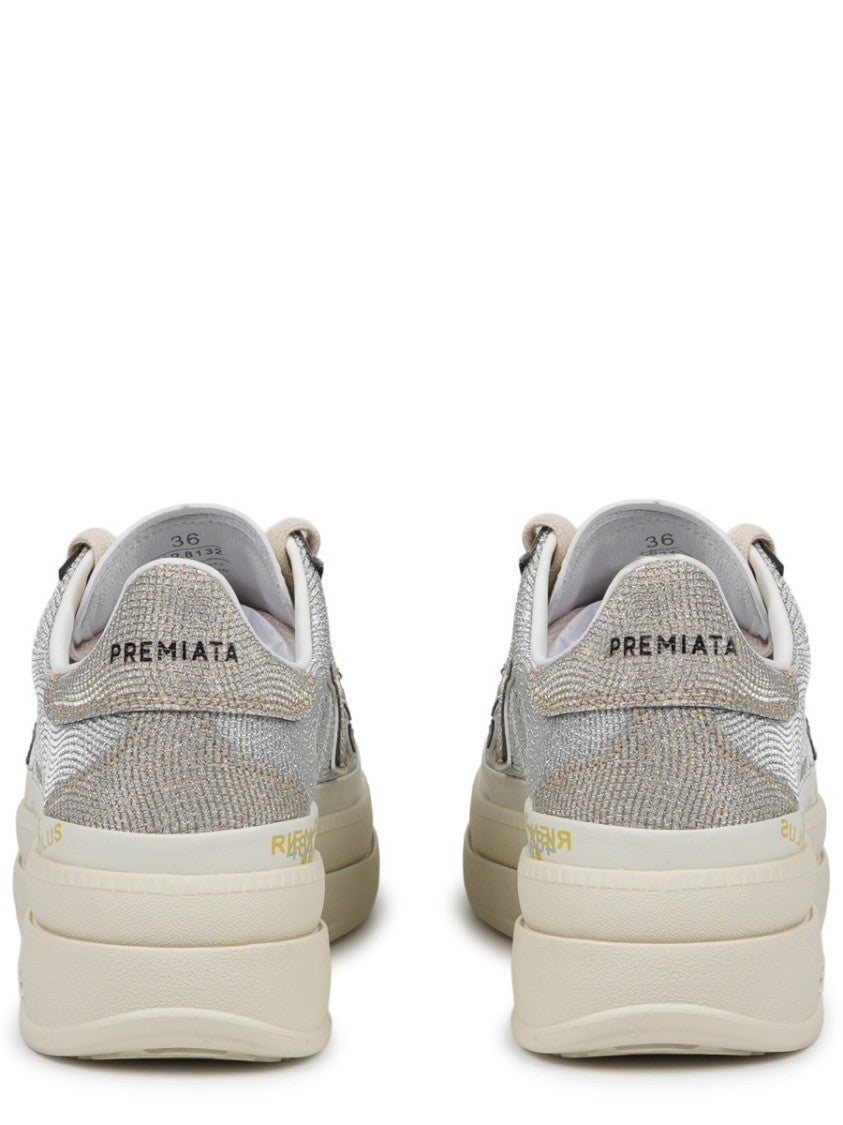 Premiata Claudia Textured Upper Cushioned Sneakers