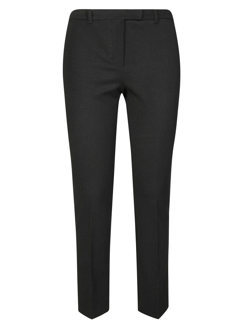 Max Mara Tailored Black Trousers With Structured Waistband And Smooth Finish