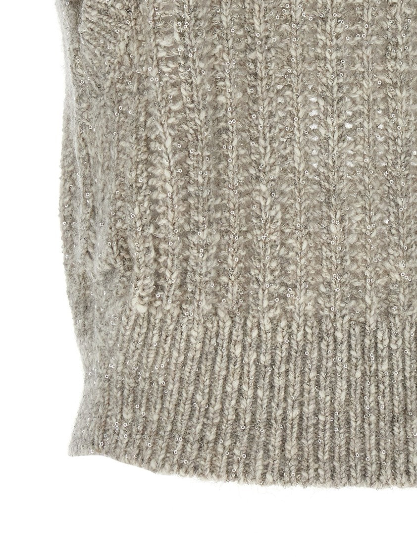 Brunello Cucinelli Rustic Dazzling Net' Vest