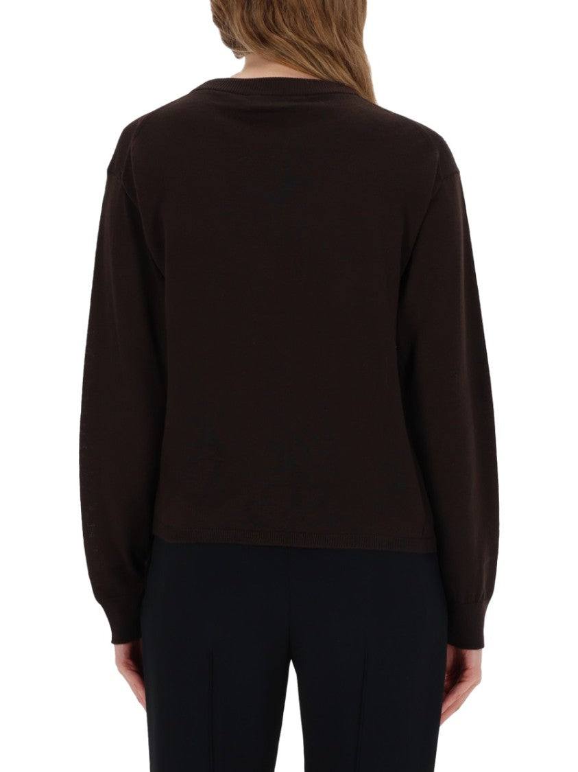 Our Legacy V-Neck Argyle Pattern Cardigan With Button-Down Front