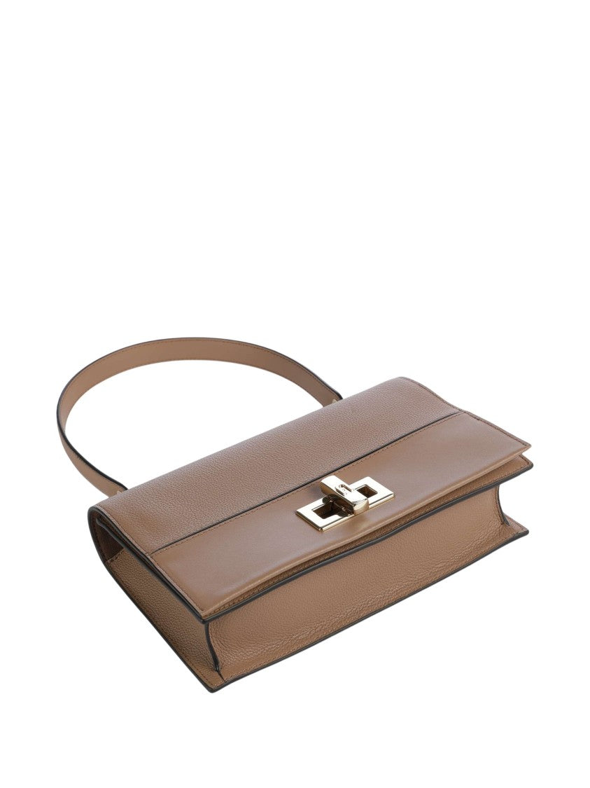 Furla Amelia M Crossbody Grained Leather Shoulder Bag