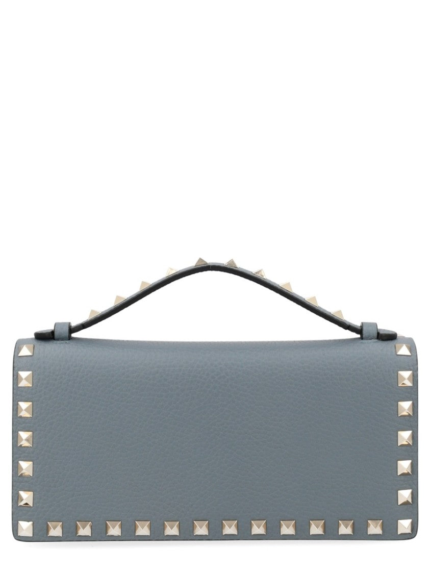 Valentino Garavani Rockstud Blue Leather Wallet