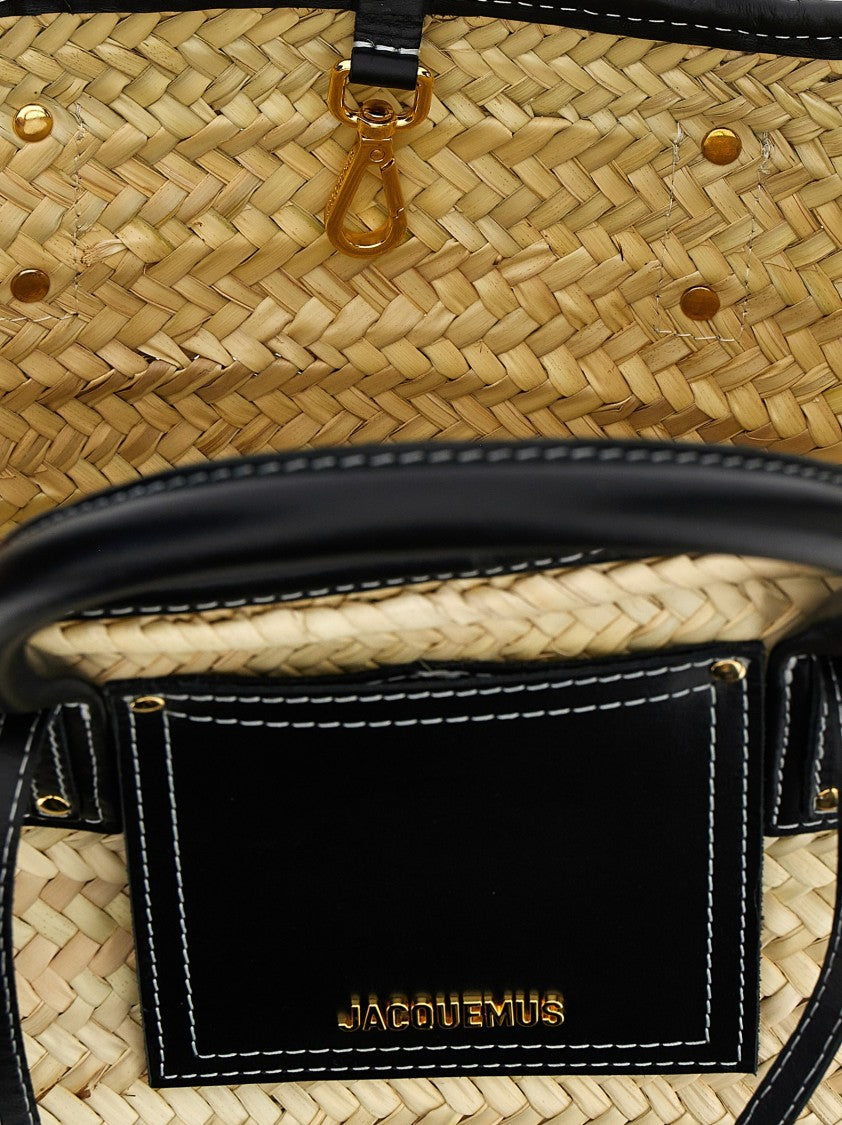 Jacquemus 'Le Panier Soli' Woven Straw Shopping Bag